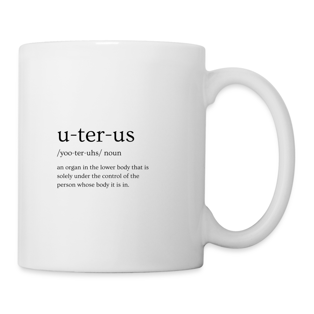 Uterus Mug - white