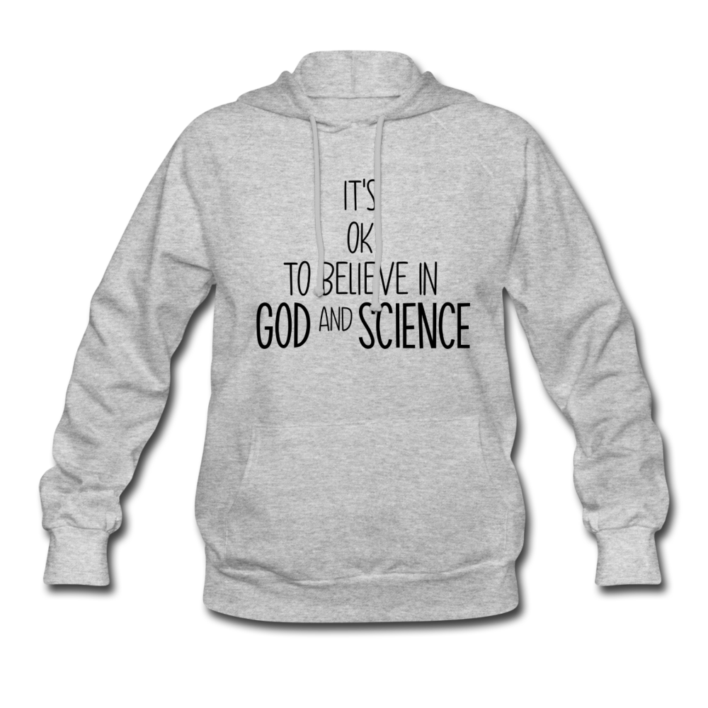 God and Science Women's Hoodie - heather gray