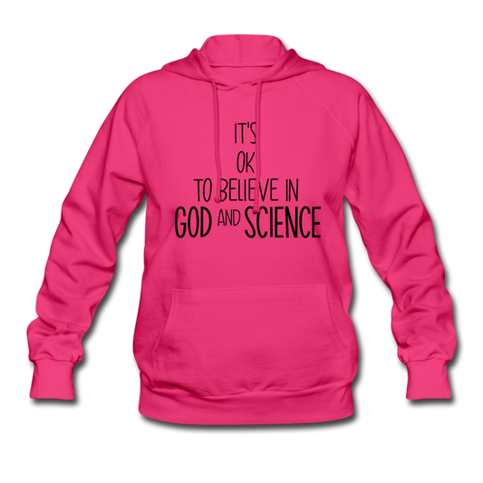 God and Science Women's Hoodie - fuchsia