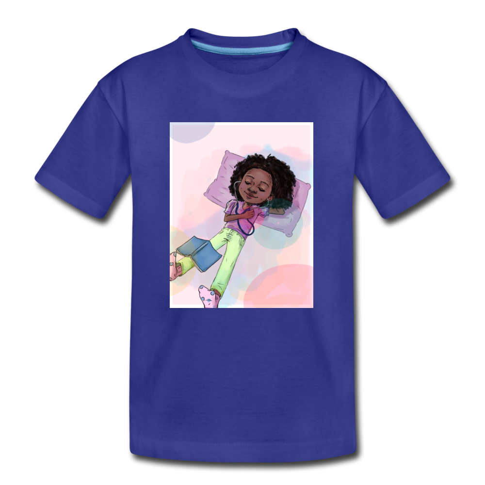 Stethoscope Dreams Graphic 2 Kids' Premium T-Shirt - royal blue